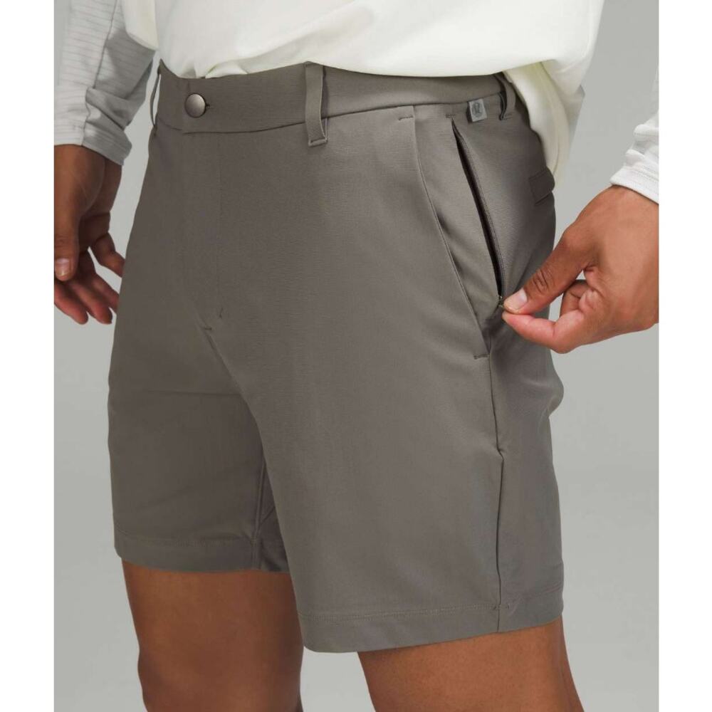 Lululemon Men's Commission Classic-Fit Shorts Size 36 Grey Sage $88 MSRP